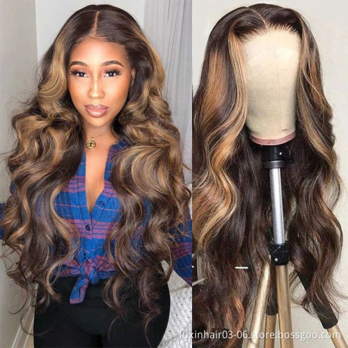 Piano Wig Deep Wave Curly Highlight Blonde Lace Frontal Wig Human Hair Hd Lace Front Highlighted Piano Color Deepwave Wigs